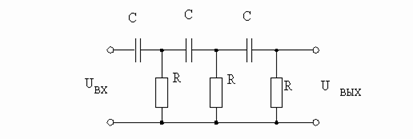  схема генератора типа с фазосдвигающей цепью 1