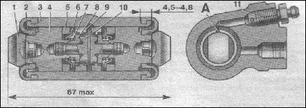  тормозной механизм переднего колеса 3