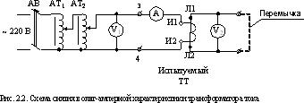 проверка коэффициента трансформации трансформатора тока 1