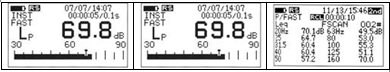 Индикация результатов измерений прибором RT - 1000