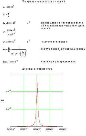 Текст расчета параметров газодинамического лазера 7