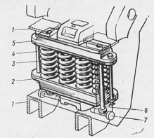 Основные элементы моторно-осевого подшипника и подвески тягового электродвигателя 2