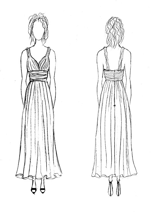 Проект разработки проектной конструкторской документации на изготовление женского вечернего платья 1