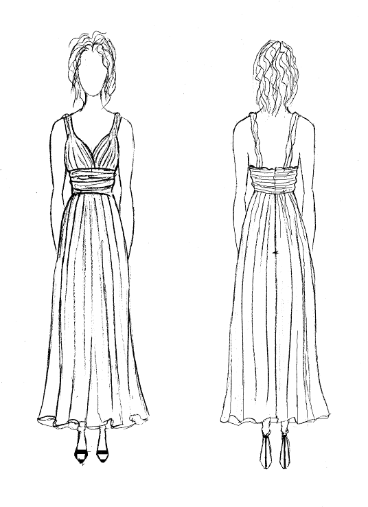 Проект разработки проектной конструкторской документации на изготовление женского вечернего платья 11