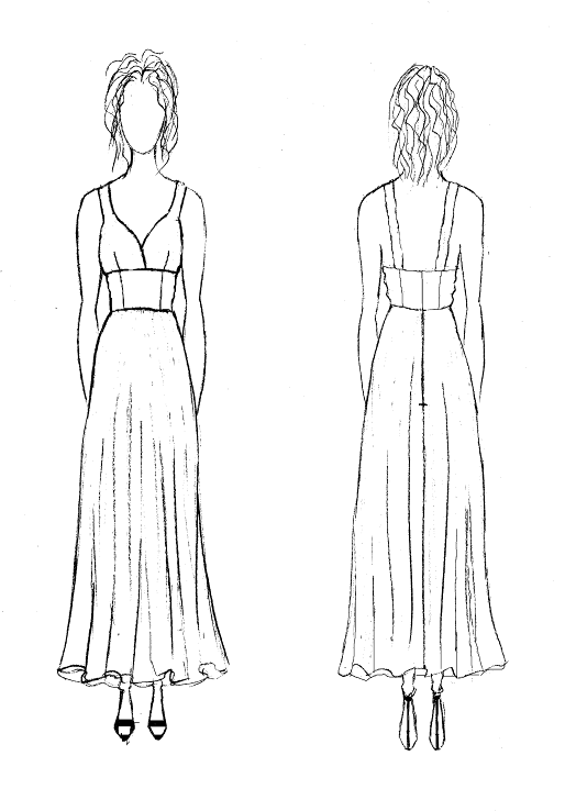 Проект разработки проектной конструкторской документации на изготовление женского вечернего платья 2