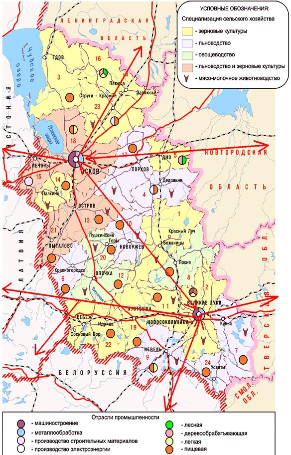 Экономико-географическая характеристика Псковской области 1